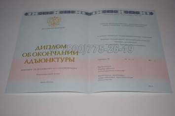 Диплом Адъюнктуры 2025г в Кемерово